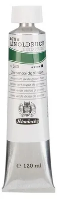 Produktbild von Schmincke aqua-LINOPRINT Linoldruckfarben 120 ml - 530 Chromoxidgrün feurig
