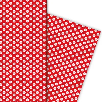 Produktbild von Liebes Geschenkpapier mit Herzen in rot - G6399, 32 x 48cm