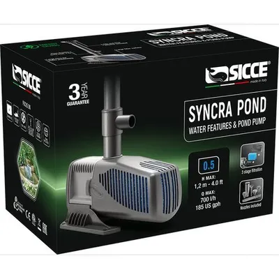 Produktbild von Sicce RSYG10F SyncraPond 0.5 Springbrunnenpumpe Teichpumpe mit Filterfunktion 700