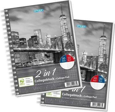 Produktbild von TOP Collegeblock „Duo“ 40033 Duo-block A5 Kar-lin