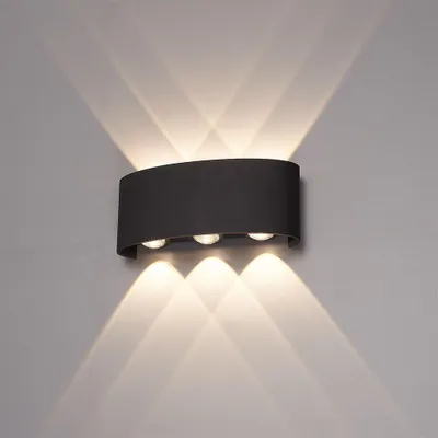 Image de HOFTRONIC - Applique murale LED 6W 630lm 3000K IP54 Noir Up & Down