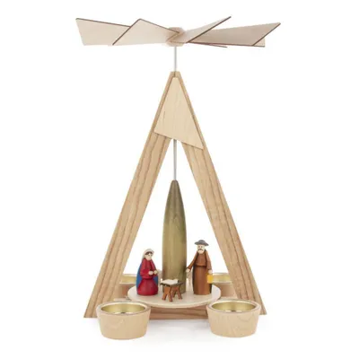 Produktbild von Teelichtpyramide Christi Geburt bunt BxHxT 20x29x20cm NEU