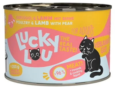 Produktbild von Lucky Lou Lifestage Adult Geflügel & Lamm 6x 200 g