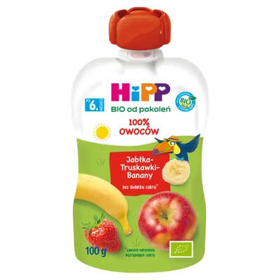 Produktbild von HippFruchtmousse nach 6 Monaten Apfel-Erdbeer-Banane 100 G