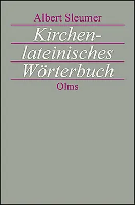 Obrázok produktu pre Kirchenlateinisches Wörterbuch