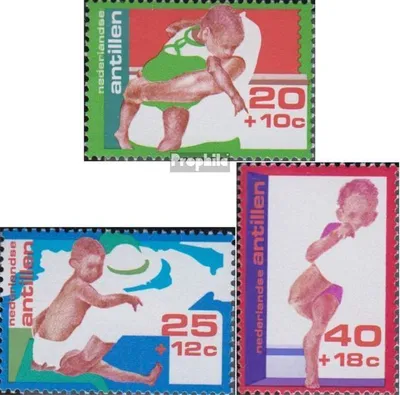 Produktbild von Briefmarken Niederländische Antillen 1976 Mi 317-319 (kompl.Ausg.) postfrisch Jugendwohlfahrt