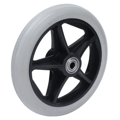 Obrázok produktu pre 6in 5 Hole Solid WheelPolyuretánWheelchair Rollator Caster Hub Náhrada 608ZZ Kovové ložisko