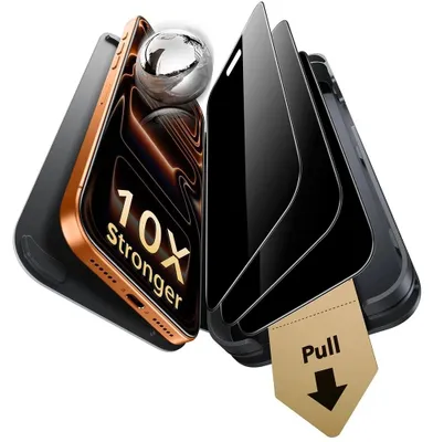 Obrázek produktu pro ESR - Privacy Armorite Pro Screen Protector UltraFit ochranné sklo pro ochranu soukromí 3 ks pro iPhone 18 Pro - černé