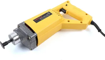 Produktbild von Elektrischer Betonrüttler - Handgerät - 1300 W - 2 m Schlauch - EU-Stecker 220 V - Gelb/Schwarz