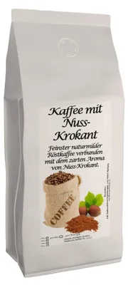 Produktbild von Aromatisierter Kaffee Ganze Bohnen mit Nuss-Krokant 1000 Gramm