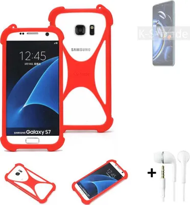 Produktbild von Handy-hülle + Kopfhörer kompatibel mit Xiaomi Redmi Note 11SE Schutz-hülle Bumper Silikon Schutz Hülle Cover Case Silikoncase Silikonbumper TPU