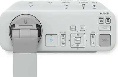 Obrázek produktu pro Epson ELPDC21, 25,4 / 2,7 mm (1 / 2.7"), CMOS, 1024 x 768 (XGA), 1280 x 1024 (SXGA), 1280 x 768 (WXGA), 1280 x 800 (WXGA), 1920 x 1080 (HD 1080), 1920 x 1080 px, 30 fps, Auto