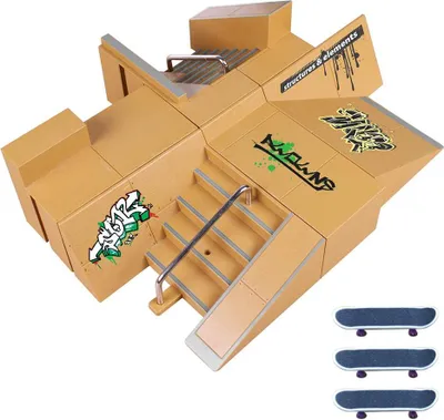Produktbild von Skate Park Kit Rampenteile für Finger Skateboard Langlebige Ultimate Parks Trainingsrequisiten