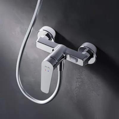 Productafbeelding van AM.PM Douchekraan, monomandgreep, chroom. Mengkraan voor douche, douchearmatuur, douchebatterij, waterkraan voor badkamer, mengkraan voor douche