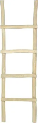 Produktbild von Handtuchhalter Leiter - Teak massiv - Naturfarben - FODNA