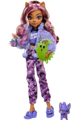 Produktbild von Mattel Monster High Pyjamaparty-Puppe Clawdeen Wolf