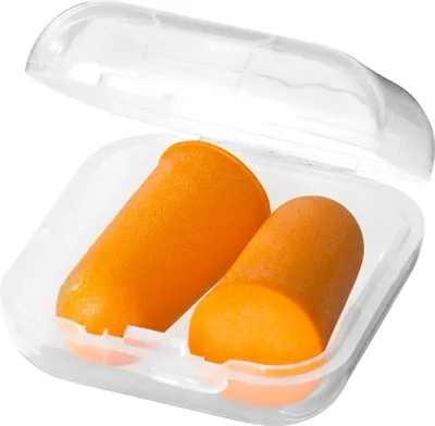 Produktbild von Bullet Ohrstöpsel Serenity in Schachtel PF1243 (3,5 x 3,5 x 1,5 cm) (Orange)