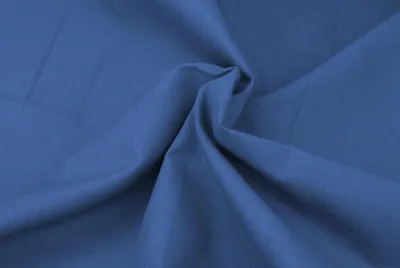 Image de Tissu en coton - Bleu jean - Largeur : 155 cm