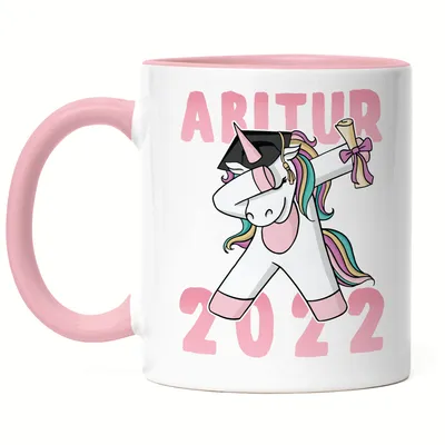 Produktbild von Abitur 2022 Tasse Rosa Einhorn Pferd Abschlussgeschenk Abitur Humorvoll Gymnasium Geschenkidee