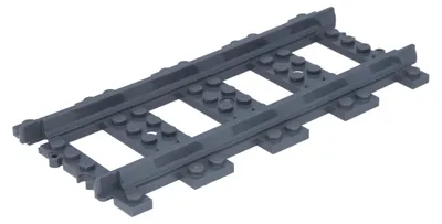 Obrázek produktu pro LEGO, tmavě šedá kolej pro vlaky, plastová (pro modely vlaků), rovná (53401) – nová