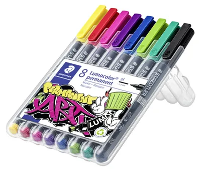 Obrázek produktu pro STAEDTLER® 317 WP8-1 Lumocolor M fóliové pero, balení po 8 kusech