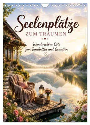 Produktbild von Seelenplätze ZUM TRÄUMEN (Wandkalender 2027 DIN A4 hoch), CALVENDO Monatskalender