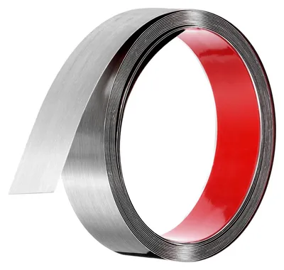 Immagine prodotto di QUARKZMAN, decorazione adesiva per pareti, colore argento - 4 metri x 40 mm