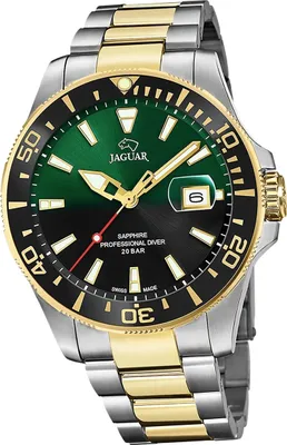Obrázek produktu pro Pánské analogové hodinky Jaguar z nerezové oceli, stříbrné zlato, Pro Diver D2UJ863/4
