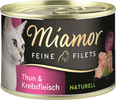 Immagine prodotto di Miamor Fine Filets Naturelle Tonno e Granchio 156g lattina