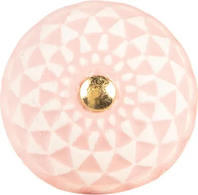 Produktbild von Clayre & Eef Türknauf Ø 4x3 cm Rosa Keramik