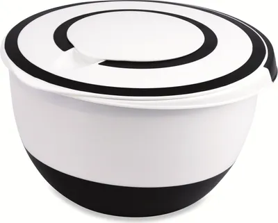 Produktbild von Excellent Houseware Rührschüssel, Polypropylen, 26x16 cm, weiß/schwarz
