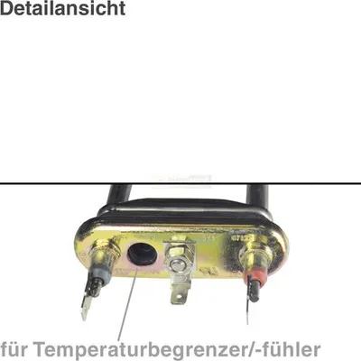 Produktbild von Europart Heizelement 2000W BOSCH 00263726 Original für Waschmaschine