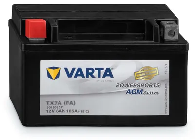 Produktbild von Varta Powersports AGM Motorradbatterie TX7A 12V 6Ah