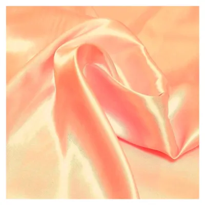 Produktbild von Glänzender Satin | Modestoff Dekostoff Kostümstoff Gardinenstoff Hochzeitsstoff | Bettwäsche Kissenbezug Kleid | 110 cm breit | Satin-Stoffe zum Nähen Meterware (Lachs Rot)