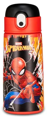Kinder-Trinkflasche Spiderman, 460 ml, Edelstahl, blau