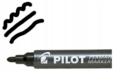 Produktbild von PILOT Permanent-Marker schwarz wasserfest Rundspitze