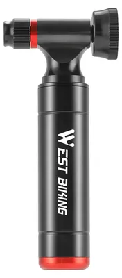 Produktbild von Fahrrad-CO2-Pumpe aus Aluminiumlegierung, Fahrradreifenfš¹ller, tragbarer Rennrad-CO2-Injektor, Fahrradfš¹ller mit Bedienknopf und Druckmesser, Outdoor-Reitzubeh?r
