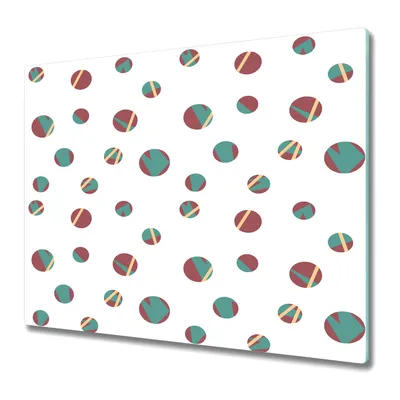 Produktbild von Küchenplatte - Schneidebrett Glas - Herdabdeckung - Geometrischer Kreis