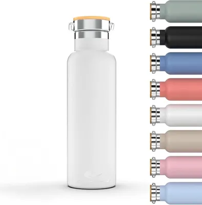 Productafbeelding van DAIKOKU fles, dubbelwandige roestvrijstalen thermosfles, die drank urenlang warm of koud houdt