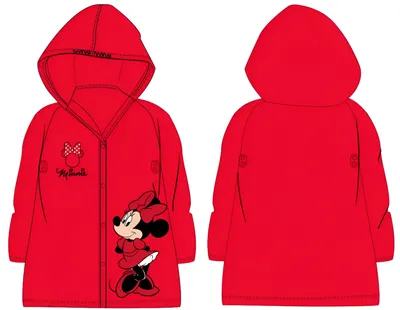 Obrázek produktu pro Dívčí pláštěnka Disney červená vel. 104/110 - Minnie mouse