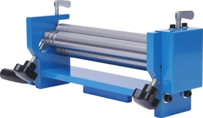 Image de Laminoir à plaques métalliques, capacité de pliage réglable, conception manuelle, bleu