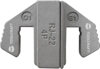 Produktbild von TOOLCRAFT Crimp-Einsätze Crimpeinsatz für 4P4C/Rj22 Steckverbinder Passend für Marke (Zangen): TOOLCRAFT PZ-500
