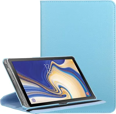 Zdjęcie produktu dla Etui na tablet Samsung Galaxy Tab S4 10.5 Skórzany pokrowiec ochronny 360° Turkusowy
