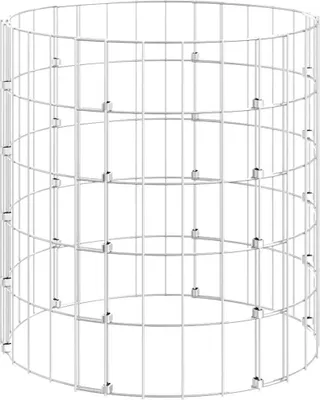 Produktbild von vidaXL Gabionen-Säule Rund Verzinkter Stahl Ø50x50 cm