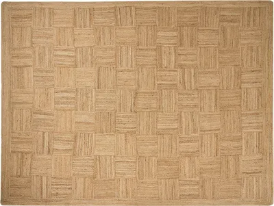 Produktbild von BELIANI Teppich Beige Jute Rechteckig 300 x 400 cm Geometriches Muster Handgemacht Boho Modern Kurzhaar für Fußbodenheizung Wohnzimmer Ausstattung