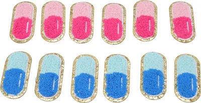 Imagen del producto de Parches bordados, parches decorativos para planchar, parches para coser, parches para planchar, parches de colores para coser, parches para proyectos de manualidades