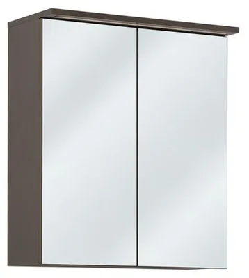 Obrázek produktu pro Zrcadlová skříňka Nástěnná skříňka Koupelnová skříňka se zrcadlem 60 cm LED osvětlení