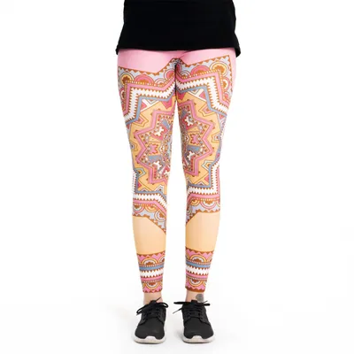 Produktbild von cosey - Mandala-Line Leggings (Einheitsgröße) - Design Rosa Mandala