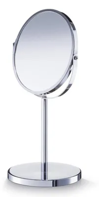 Productafbeelding van Zeller 18410 make-up spiegel, 1x/3x vergroting, metalen, verchroomd, ongeveer Ø 17 cm; Ø 15 x 35 cm, met