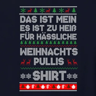 Produktbild von Ugly Christmas Sweater Weihnachtsoutfit - Weihnachten Xmas Christmas Uni Pullover, Navy, 3XL